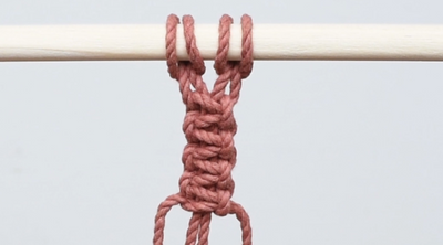 Flatur hnútur - Square knot - Myndband